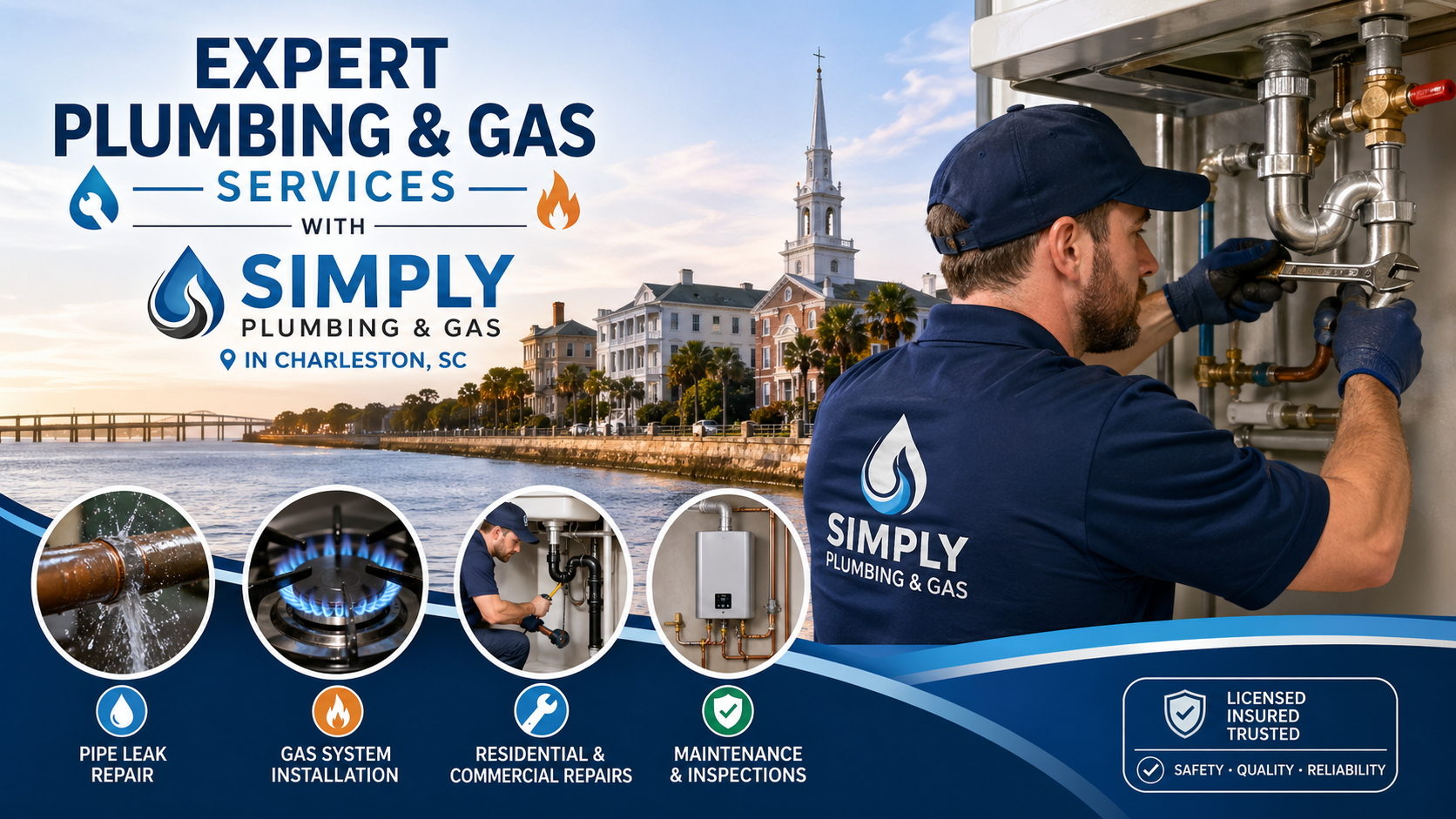 Expert Plumbing and Gas Services with Simply Plumbing and Gas in Charleston, SC
