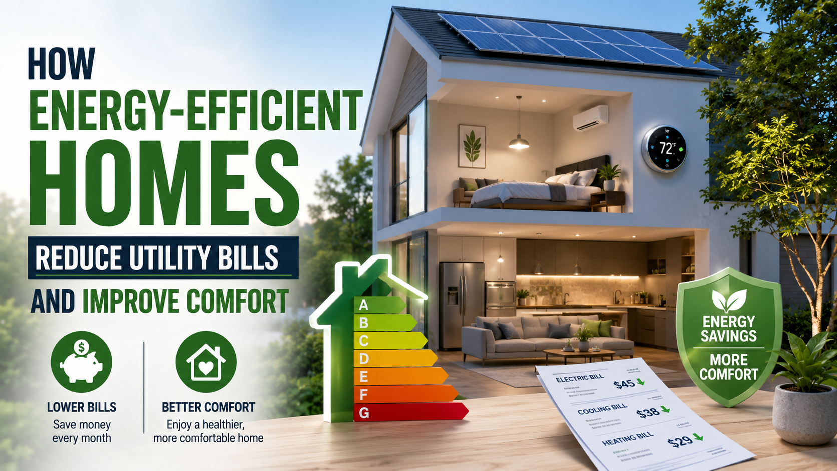 How Energy-Efficient Homes Reduce Utility Bills and Improve Comfort