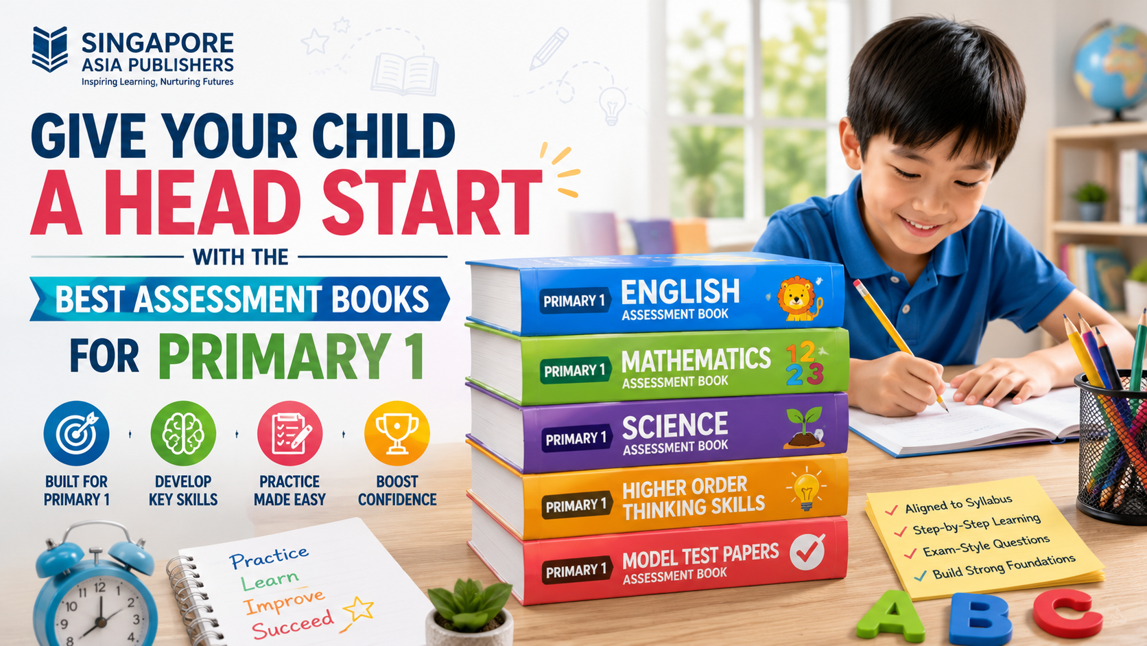 Singapore Asia Publishers: Give Your Child a Head Start with the Best Assessment Books for Primary 1