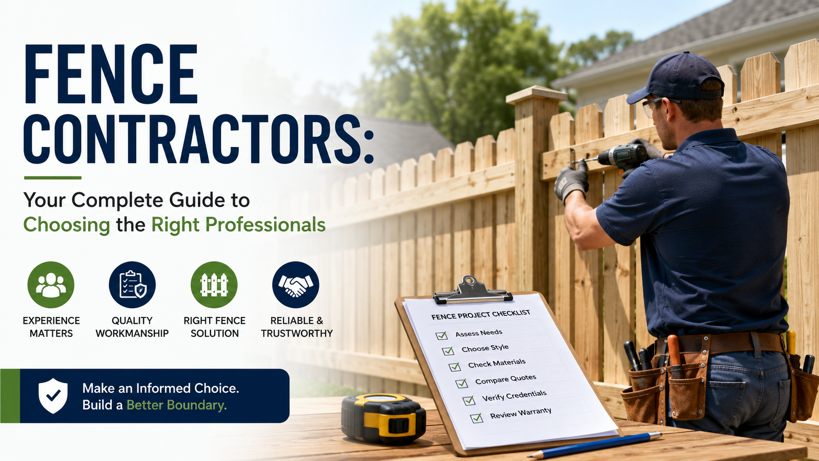 Fence Contractors: Your Complete Guide to Choosing the Right Professionals