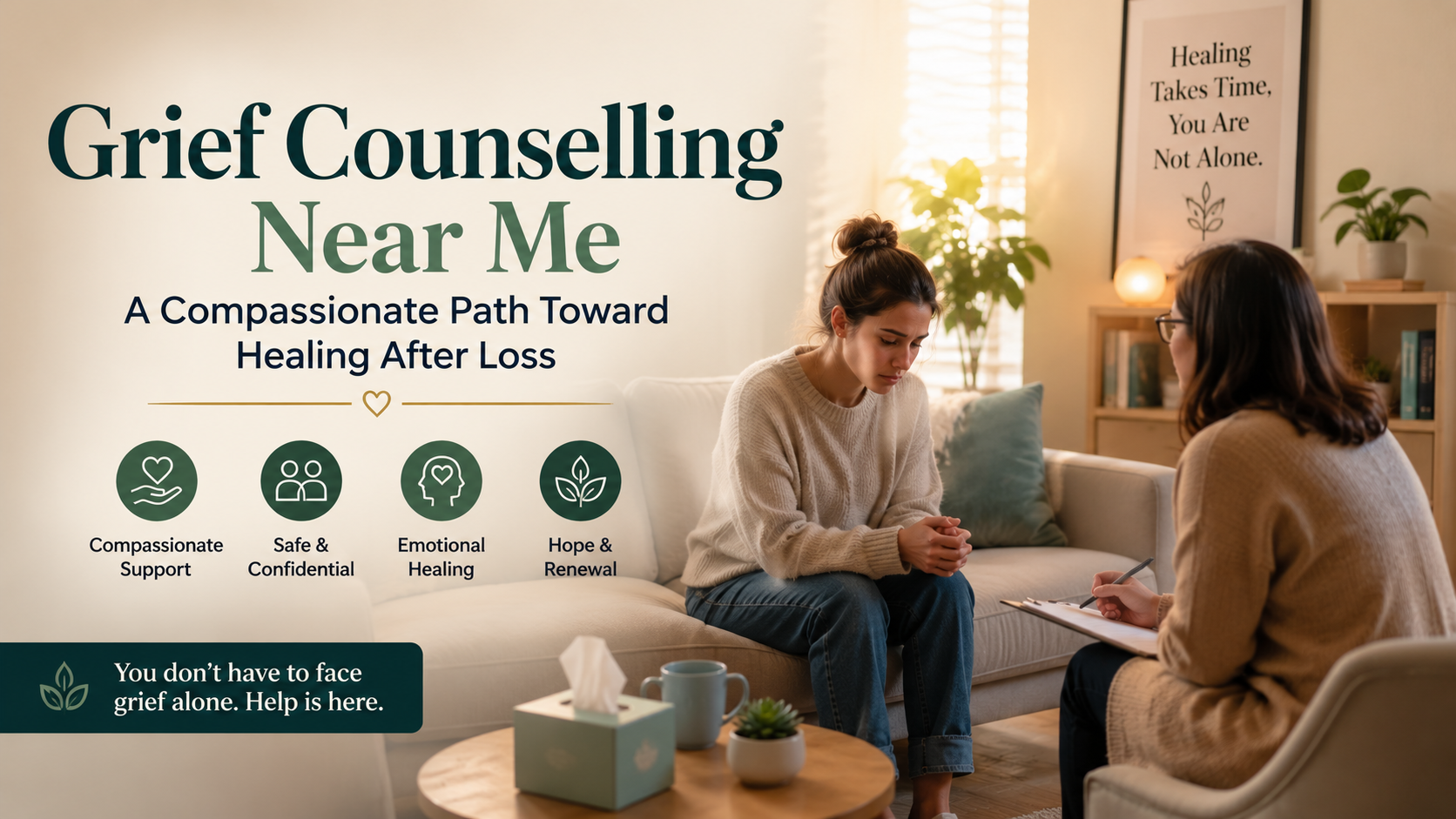 Grief Counselling Near Me: A Compassionate Path Toward Healing After Loss
