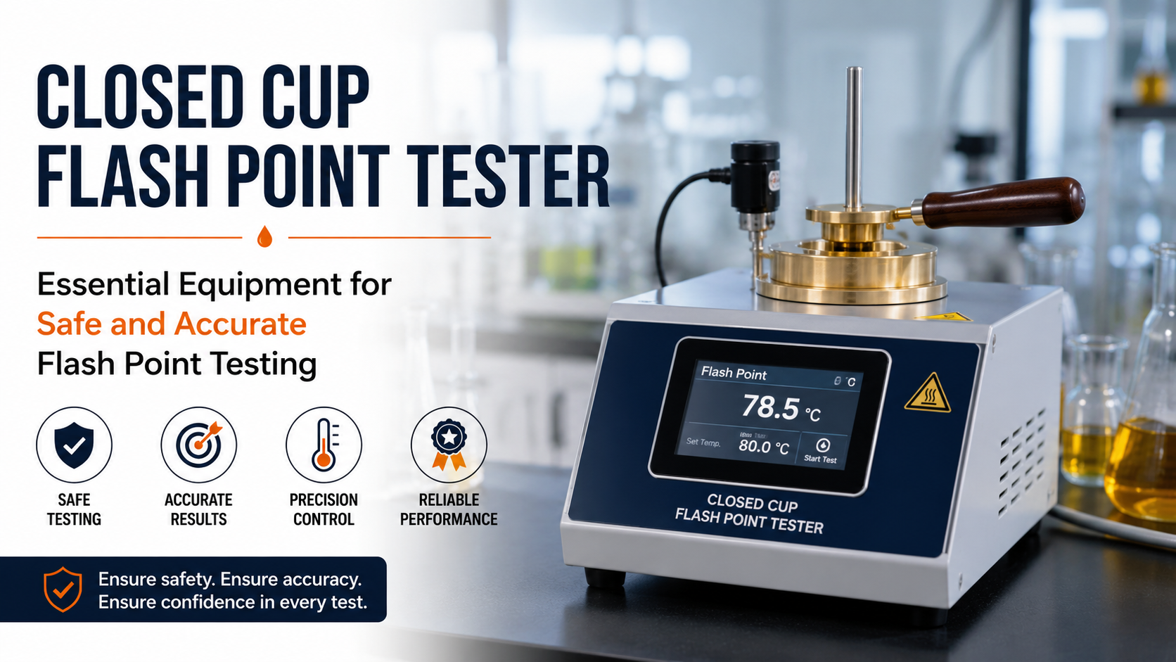 closed cup flash point tester