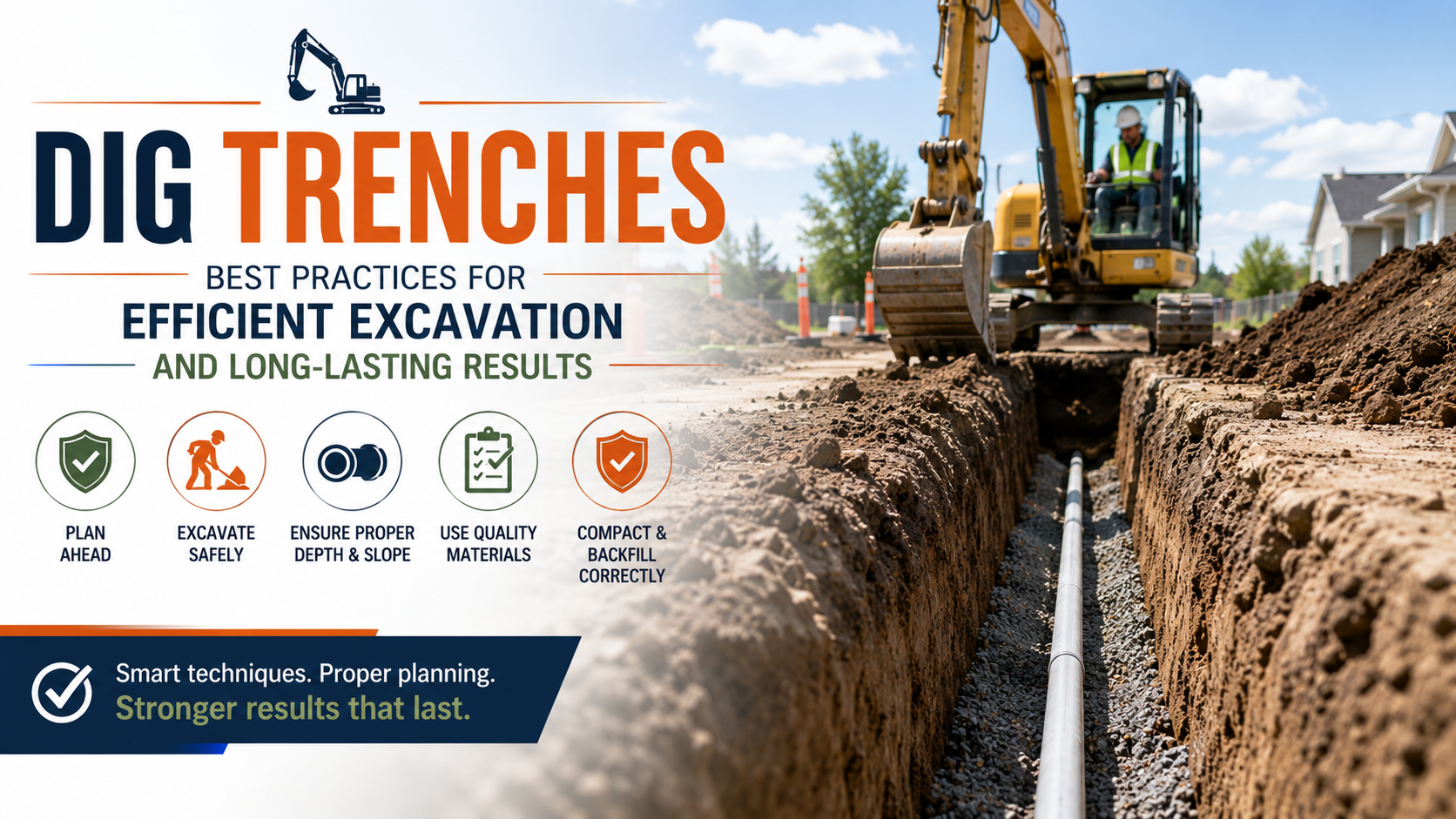 Dig Trenches: Best Practices for Efficient Excavation and Long-Lasting Results