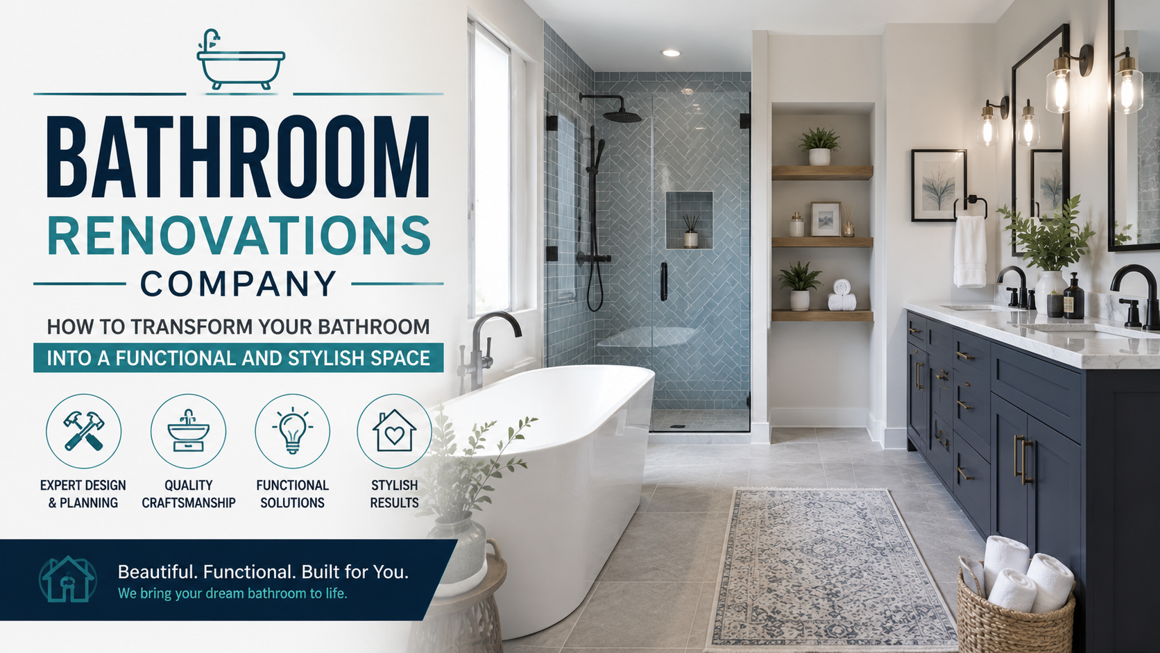 Bathroom Renovations Company: How to Transform Your Bathroom Into a Functional and Stylish Space