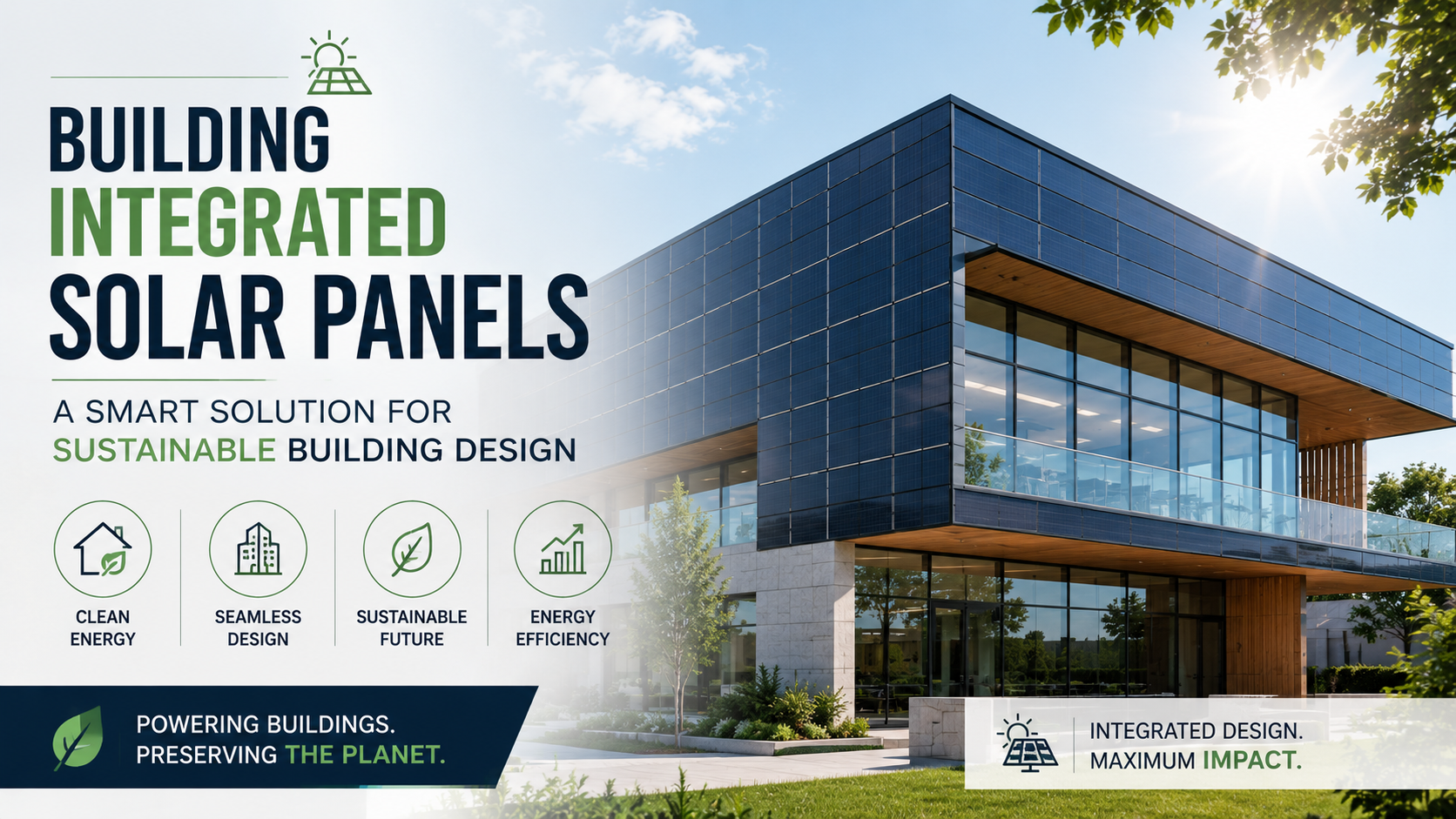 Building Integrated Solar Panels: A Smart Solution for Sustainable Building Design